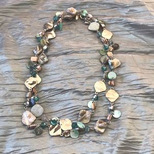 Lia Sophia long beaded claw clasp necklace